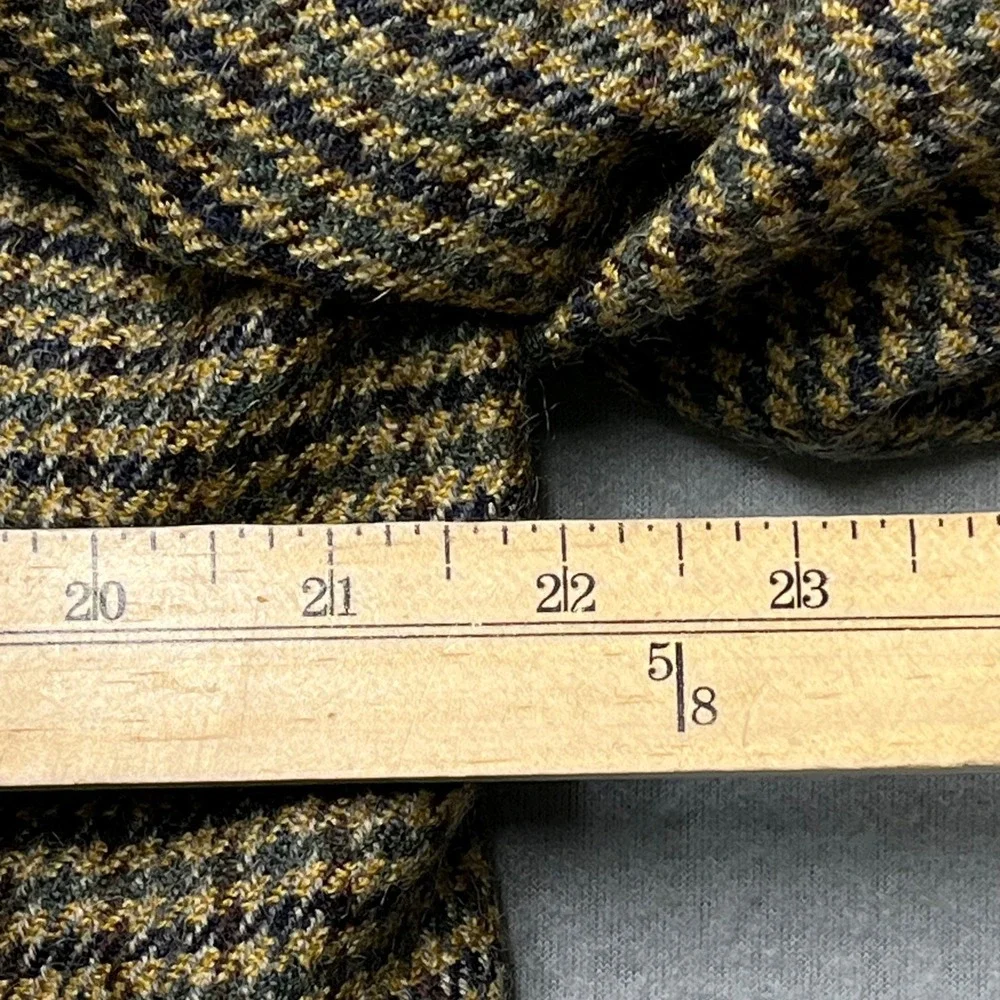 VTG Burberrys Men Blazer Houndstooth suit jacket Sport Coat Brown 1/2 canvas 42R - Picture 14 of 16